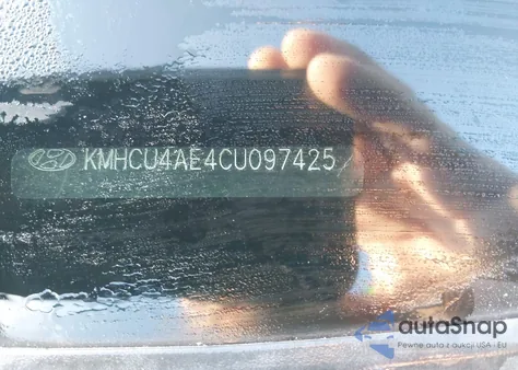 2012 Hyundai Accent Gls z USA, uszkodzony, nr VIN KMHCU4AE4CU097425